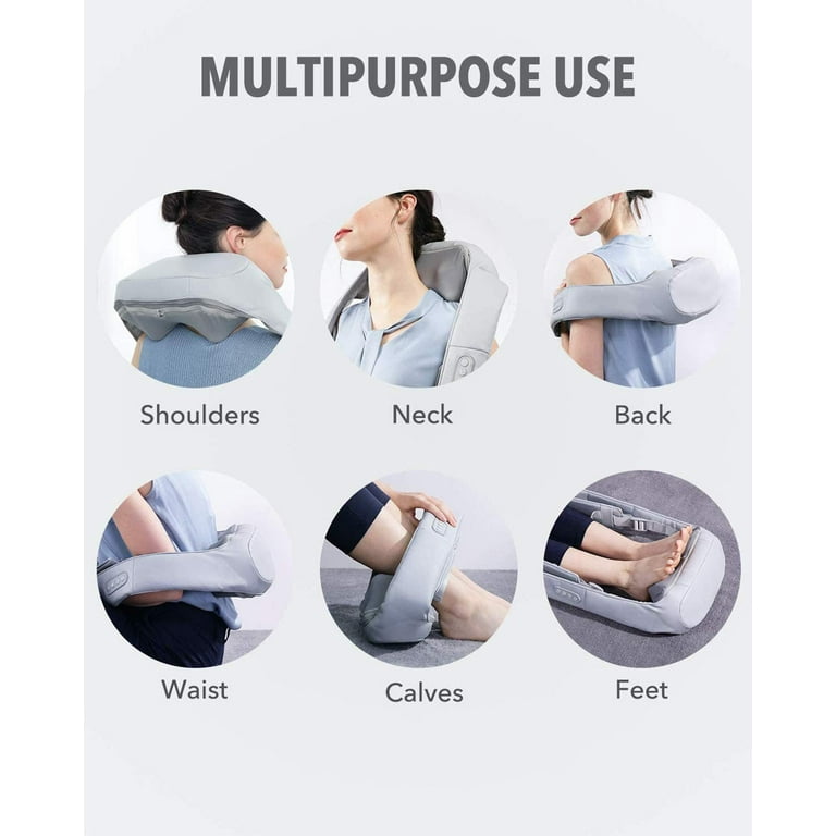 Naipo oCuddle Neck Back Shoulder Massager with Adjustable Heat and Straps