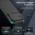 thumbnail image 2 of Case for iPhone 17 Pro Max 6.9-inch,Compatible with MagSafe, Built In Slide Camera Cover Heavy Duty ShockProof Protective Case,Black,For iPhone 17 Pro Max, 2 of 9