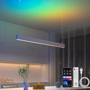 Lumary 48 Inch Smart LED Linear Pendant Light for Kitchen Island, WiFi and Voice Control, 1 Pack