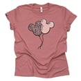 thumbnail image 2 of Mickey Leopard Balloons Shirt, Animal Kingdom Shirt, Safari Shirt Casual Short Sleeve Shirt (Large, Mauve), 2 of 7