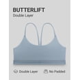 thumbnail image 3 of CRZ YOGA Butterlift Double Lined V Back Sports Bras for Women Spaghetti Strap Wireless Yoga Top Non Padded, 3 of 6