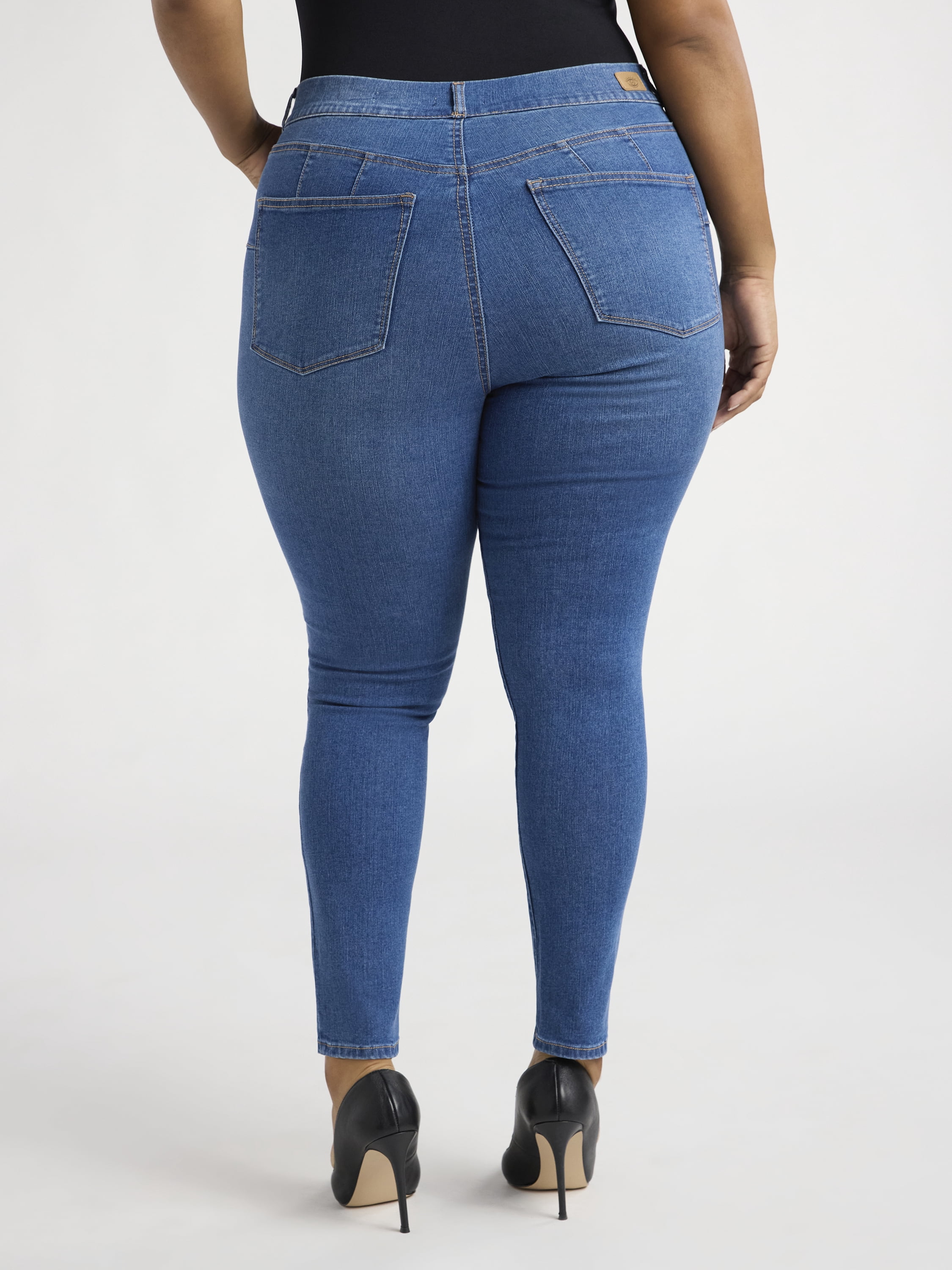 Sofia Jeans Women's and Women's Plus Eva Contouring Skinny High Rise Ankle Jeans, 25" and 27" Inseams, Sizes 0-28