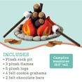 thumbnail image 5 of MindWare Oh So Fun! Plush Campfire Set, Kids Camping Toys with Pretend Campfire and Pretend Food, Smores Kit for Fire Pit, Kids Pretend Camping Play Set for Indoor Play, Ages 3 and Up, 5 of 7