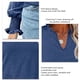 thumbnail image 5 of Blusa con volantes, manga abullonada, cuello en V, manga larga, color puro, tops de moda para mujer, 5 of 6