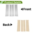 thumbnail image 4 of Moldura de Ventana del Pilar de la Puerta Unique Bargains para GMC Canyon 2015-2024 Tono Plateado Frontal Izquierda Derecha Sticker Antirrayones Cubierta Exterior de Puerta 4 Pcs, 4 of 7