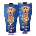 thumbnail image 2 of Autism Awareness Chesapeake Bay Retriever Accept Understand Love 30oz Stainless Steel Tumbler Insulated Cup with Lid Chessie Dog Lover - 12003, 2 of 5