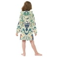 thumbnail image 7 of FORMRS Niños Bathrobe Unisex Hooded Robe Soft Plush Pajamas Sleepwear, Size 7-9T, Green Animals Pattern, 7 of 7