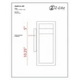thumbnail image 2 of 10W 1 Led Outdoor Wall Mount In Contemporary Style 7.13 Inches Wide By 15 Inches High Z-Lite 566M-Sl-Led, 2 of 2