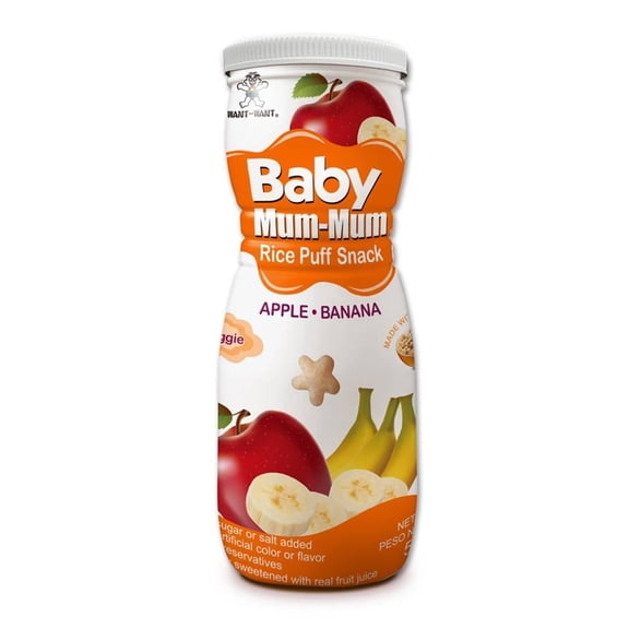 Puff Snack Mum Mum manzana y plátano + 6 meses 50 g