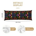 thumbnail image 3 of KLL Ultra Soft Microfiber Body Pillow Cover/Pillowcases 20"x54" with Hidden Zipper Closure-Mexican Flower Traditional1, 3 of 8
