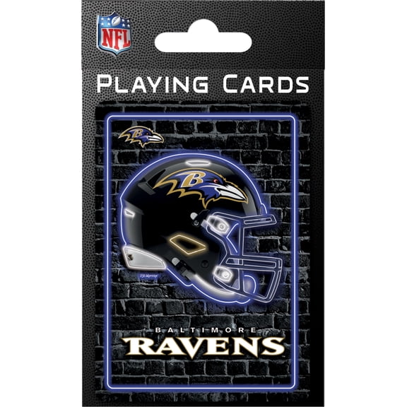 MasterPieces Officially Licensed NFL Baltimore Ravens Playing Cards - 54 Card Deck for Adults