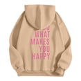 thumbnail image 6 of Hoodies for Women The Rambling Sweatshirt with Hoodie for Women Bright Sweater Light Weight Hoodie plus Size Hoodies Boy Stocking Glitter Baggy Girls 3/ 4 Zip Pullover Womens Warm Womens Khaki XL, 6 of 6