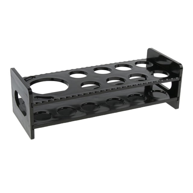 Soporte para Vasos de Acrílico Negro 9 Orificios Yotijar Portavasos Black Shot