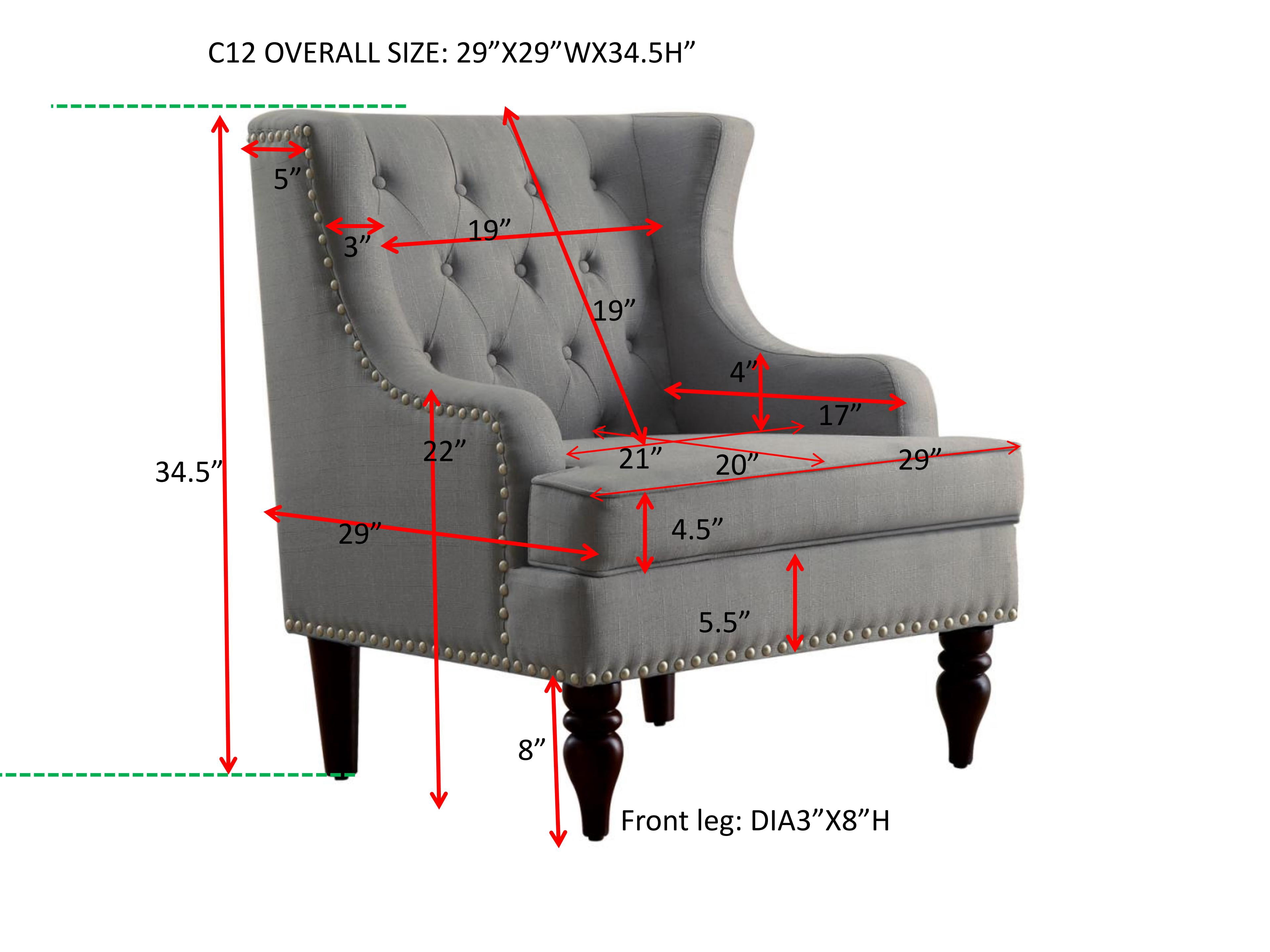 BSHTI Beige Linen Upholstered Accent Arm Chair, Solid Rubberwood Frame, Comfy Living Room Bedroom Side Chair