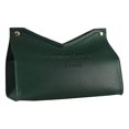 thumbnail image 3 of Modern Tissue Box Holder PU Tissue Box Cover Large Triangle Tissue Leather Triangle for Dresser Bathroom Decoration Green, 3 of 8