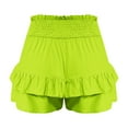 thumbnail image 7 of Charmgo Womens Shorts Casual Shorts for Women 2025 Summer High Waisted Ruffle Shorts Flowy Pleated Hem Casual Shorts Butterfly Shorts Women Summer Shorts for Women M M, 7 of 7