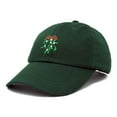thumbnail image 4 of DALIX Christmas Holidays Mistletoe Hat Womens Embroidered Baseball Cap in Dark Green, 4 of 6