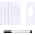 thumbnail image 1 of 10 PCS Rectangular White Plastic Closet Dividers with a Bonus Marker Closet Dividers for Clothing Rack Writable and for Sorting Clothes Size Rectangular Closet Separators, 1 of 7