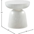 thumbnail image 4 of Afuera Living Contemporary Off White Indoor/Outdoor Concrete End Table, 4 of 6