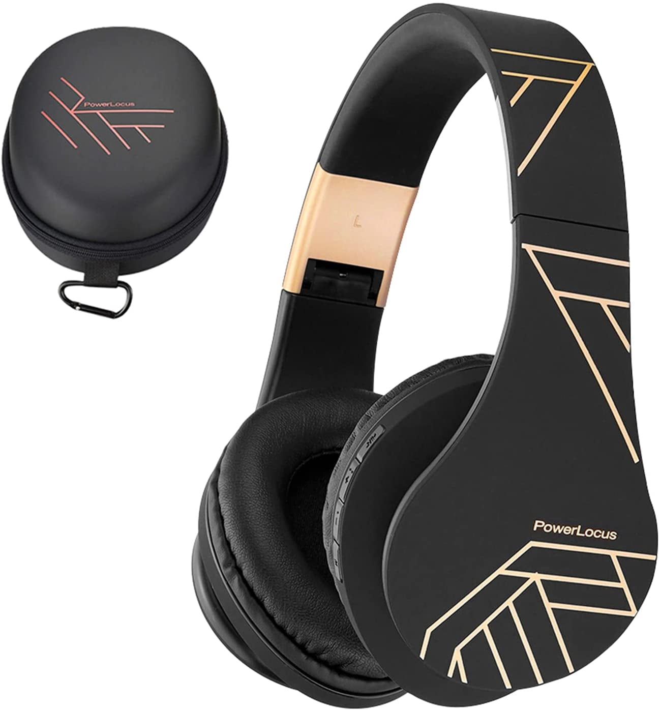 PowerLocus Foldable Over Ear Wireless Bluetooth Headphones