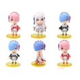 thumbnail image 1 of Ensemble de Figurines 6 Pcs Re:life In A Different World From Zero Poupée Jouet Collection Anime, 1 of 1