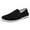 Black, variant on Xfvqtps Mens Chinese Traditional Canvas Kung Fu Tai Chi Shoes Slip On Lightweight Martial Arts Flock Shoes Boys Casual Sneakers Sports Running Breathable Shoes Black