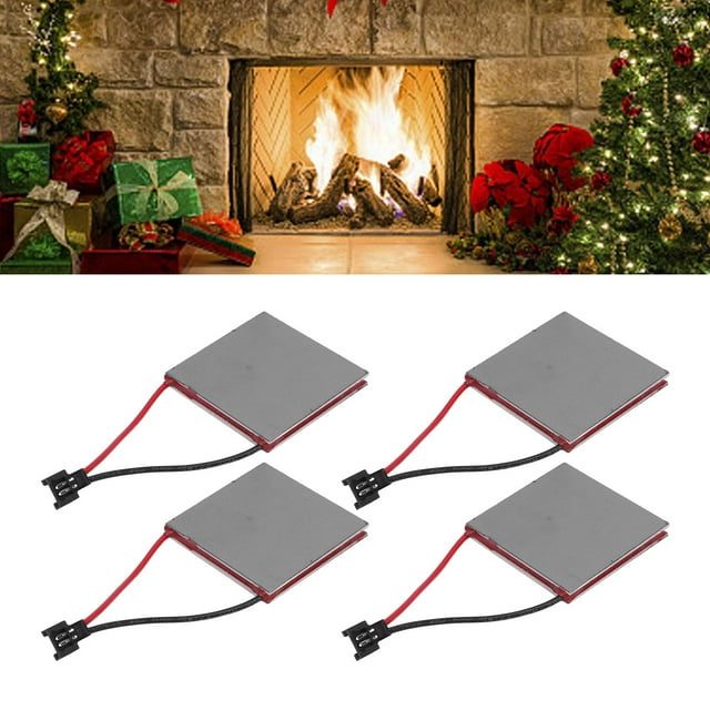 Hoja de Reemplazo del Ventilador de Chimenea, Placa generador de Ventilador de Chimenea de 4 Piezas Fácil de Instalar Aleación de Aluminio para Ventiladores de Estufas