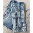 thumbnail image 2 of Pantalones cortos de mezclilla con estampado de grafiti y diseño personalizado de Y2K para patinetas callejeras, pantalones casuales sencillos de cintura alta estilo Harajuku de longitud media, 2 of 5