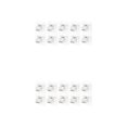 thumbnail image 1 of Cateissary 10pcs Curtain Rod Holder Drapery Hook  Wall Home Bracket ABS Fixed Towel Rod 2piezas transparente, 1 of 1