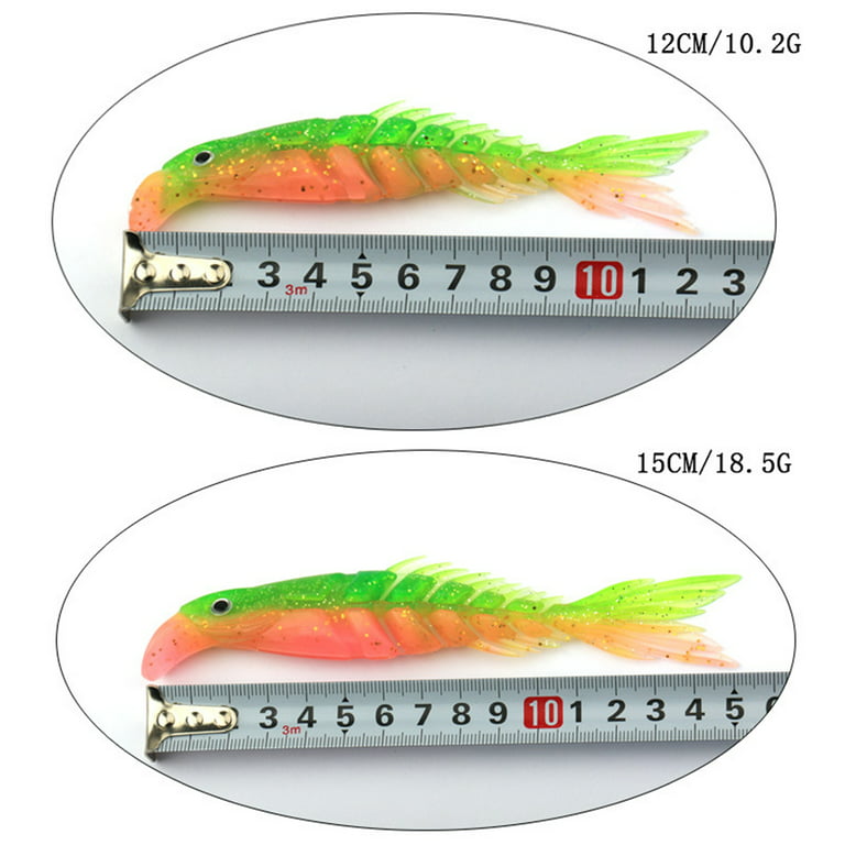 UDIYO Soft Lures Simulation Spinner Bait 12cm/10.2g 15cm/18.5g Sea Fishing  Fake Lure Bait Fishing Tackle