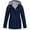 Marine, variante sur Veste Anorak Légère pour Femmes avec Capuche et Poches Zippées Sécurisées pour Entraînements en Plein Air et Vent