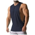 thumbnail image 1 of Men's Tank Top Muscle Men's Sports Casual Solid Color Men's Sleeveless Sweetheart T-shirtM, 1 of 4