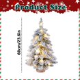 thumbnail image 3 of Sapin de Noël Floqué: une Décoration Festive pour les Fêtes, 3 of 7