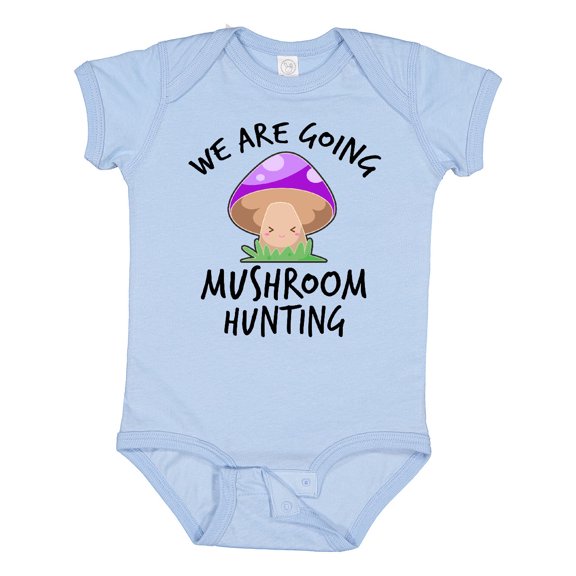 Inktastic We Are Going Mushroom Hunting Boys or Girls Baby Bodysuit