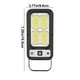 thumbnail image 3 of Luces solares para exteriores, luces solares para exteriores, luces solares con sensor de movimiento, impermeabilización IP65, 3 modos de luz, control remoto, luces de pared para cercas, patios, jardi, 3 of 9