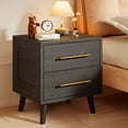 thumbnail image 4 of Aiho 5 Pieces Bedroom Furniture Set, Includes Queen Lift Up Storage Bed, Nightstands Set of 2, Double Wide 6-Drawer Dresser and Vanity Table Set - Black, 4 of 9