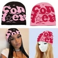 thumbnail image 2 of Fashion Letter Beanie Hat for Women Men Comfortable Knit Hat PullOver Cap Girls Y2K Skull Cap Sport Hat Adult Headdress, 2 of 17