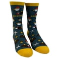 thumbnail image 2 of Women's Gnomad Socks Funny Roaming Gnome Travel Graphic Novelty Footwear, 2 of 9