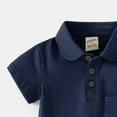 thumbnail image 5 of Cathalem Boys Polo Shirt Boys' Short-Sleeved Polo Shirts with Cool Patterns (Navy,5-6 Years), 5 of 6