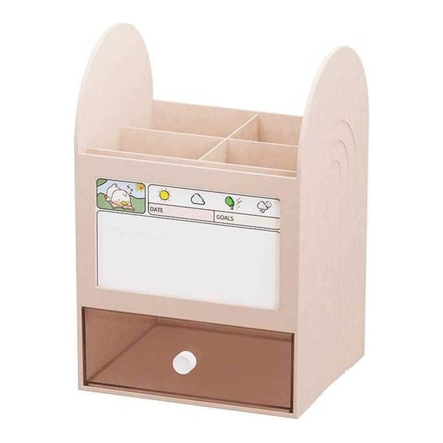 ziyahi Drawer Multifunctional Heavy Duty Sundries Rack Showcase Display Large Capacity Holder Home Office Bathroom Shelf Pink