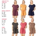 thumbnail image 2 of JED FASHION Women's Elastic Waist Comfy Knit Romper, 2 of 2