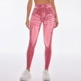 thumbnail image 4 of Anti Cellulite Leggings for Women Full Length Buttery Soft Yoga Pants Tummy Control Compression Pants Fitness Sport Pants 3D Anti Cellulite Leggings for Women 3D Gym Leggings for Women Pink M, 4 of 7