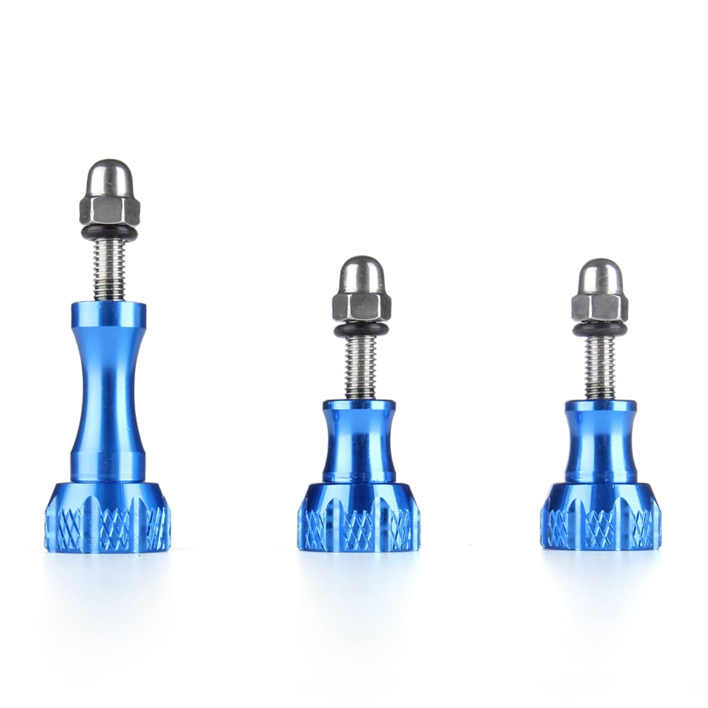 Gopro Thumb Screw Set Blue Aluminum Thumbscrew Stainless Steel gopro-thumb-screw-set-blue-aluminum-thumbscrew-stainless-steel