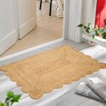 thumbnail image 4 of Shree Exports Hand Woven Farmhouse Jute Area Scalloped Rug (Natural, 3x5 Feet), 4 of 8