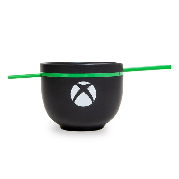 Juego de vajilla Xbox Series X con el logotipo de cerámica negra, 20 ml