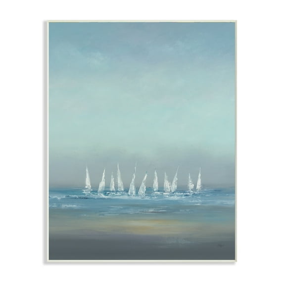 Stupell The Regatta Abstract Seascape Wall Plaque Art 13 x 19