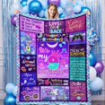 thumbnail image 2 of 9 Year Old Girl Birthday Gift Ideas Throw Blanket, 9th Birthday Gifts for Girls, Happy 9th Birthday Decorations, Best Birthday Gifts for 9 Year Old Girls Daughter Bestie Sister 50" x 60", 2 of 6