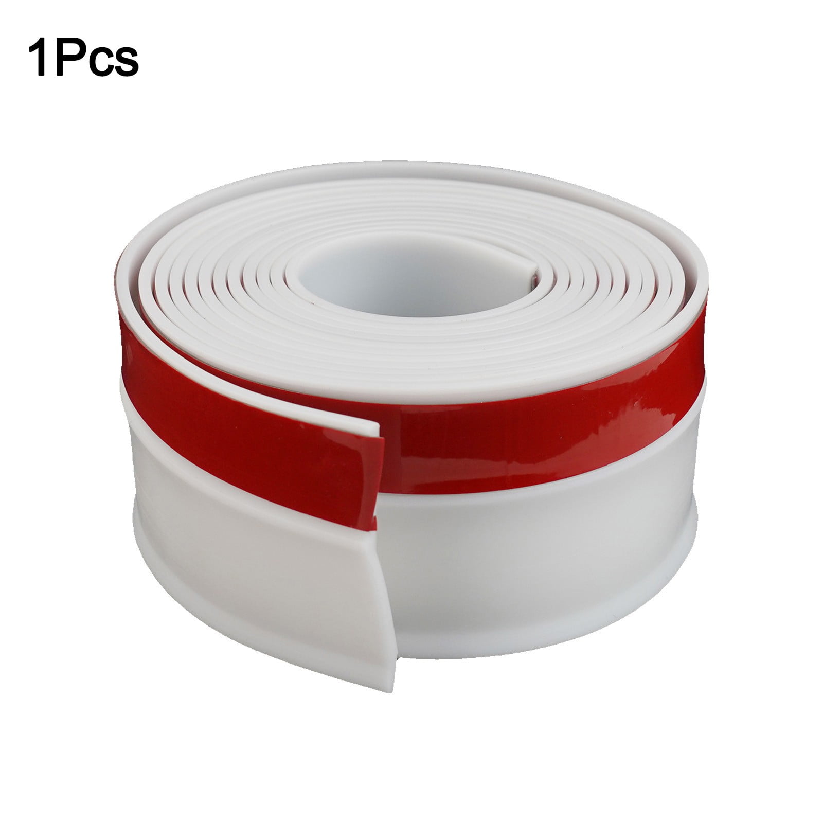 300Cm Garage Door Weather Multipurpose Home Edge Replacement Full Wrap Dustproof Portable Adhesive Seal Strip Bottom Rubber Tr White