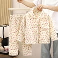 thumbnail image 2 of Splozh Pajama Set for Girls and Boys Comfortable Warm Homewear Set Baby Plush Long Sleepwear Casual Homewear,Pink,2-3 Years, 2 of 4