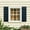 Blue, 14"x25", variant on Resenkos Classic Board & Batten Faux Shutters with 2 Horizontal Bars for Timeless and Durable Exterior Elegance, 14"x25", Blue